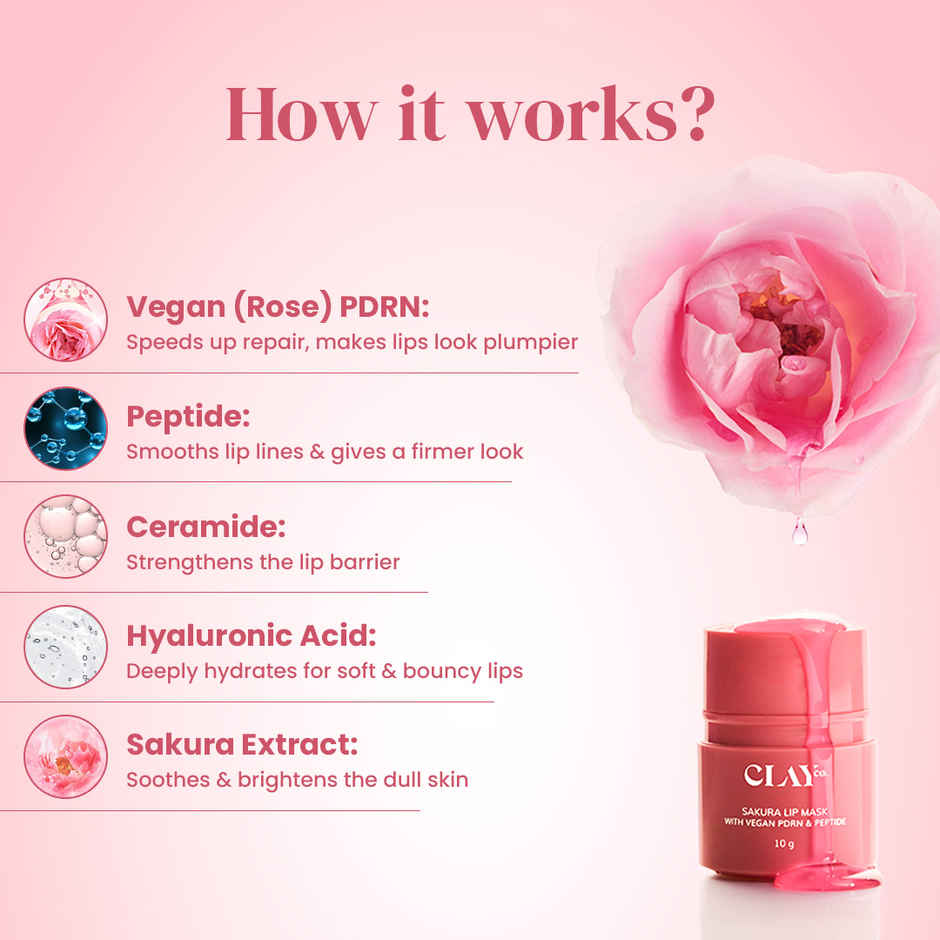 Clayco Sakura Lip Mask with PDRN & Peptide