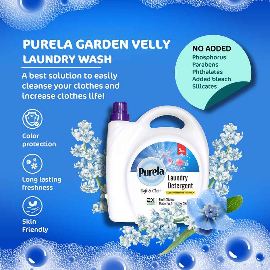 Purela Fresh Top & Front Load Balanced pH Non-Toxic Detergent Liquid