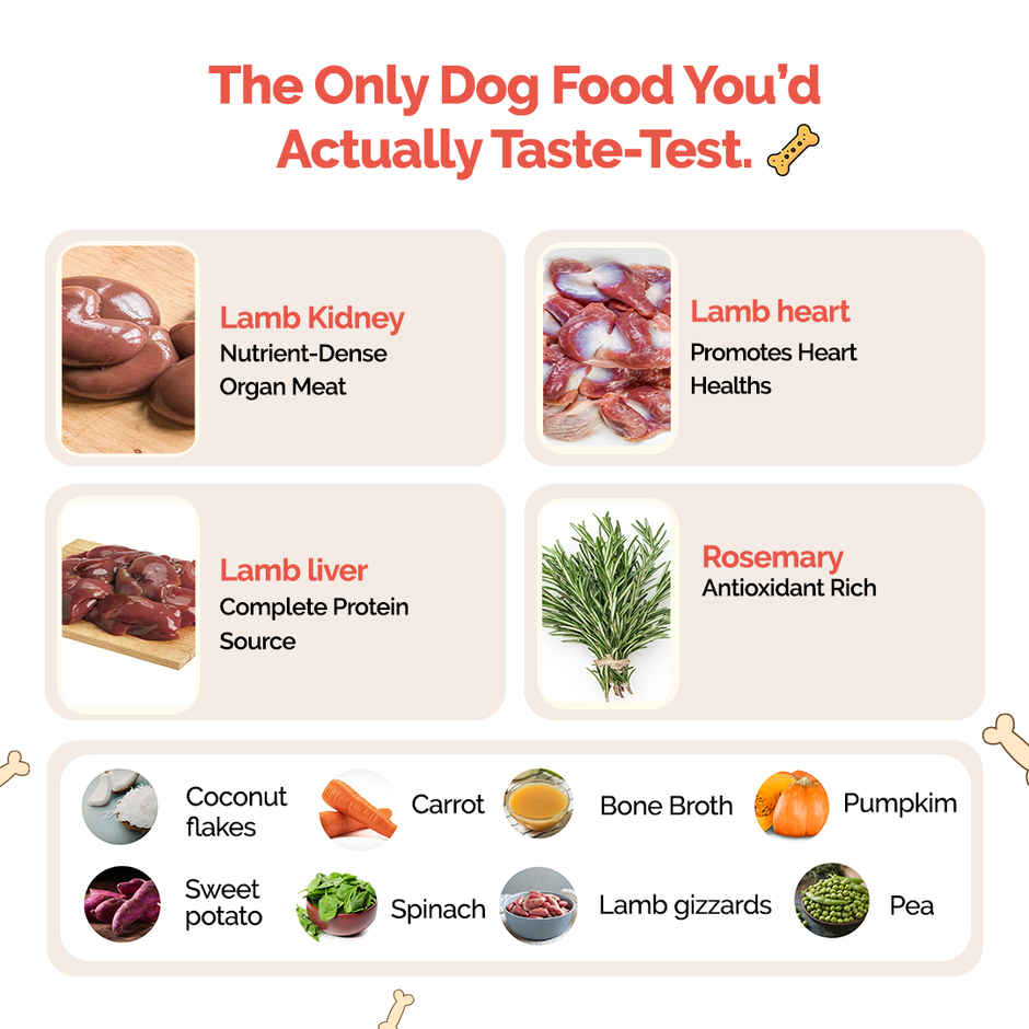 Goofy Tails Lamb & Rosemary Fresh Dog Food | Grain and Gluten Free | Dog and Puppy Food
