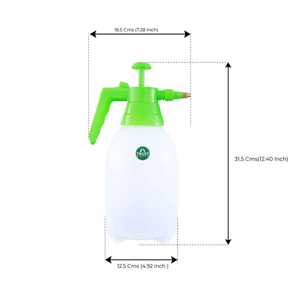 TrustBasket 2 L Pressure Sprayer | Garden Sprayer Bottle for Plants & Watering Pot