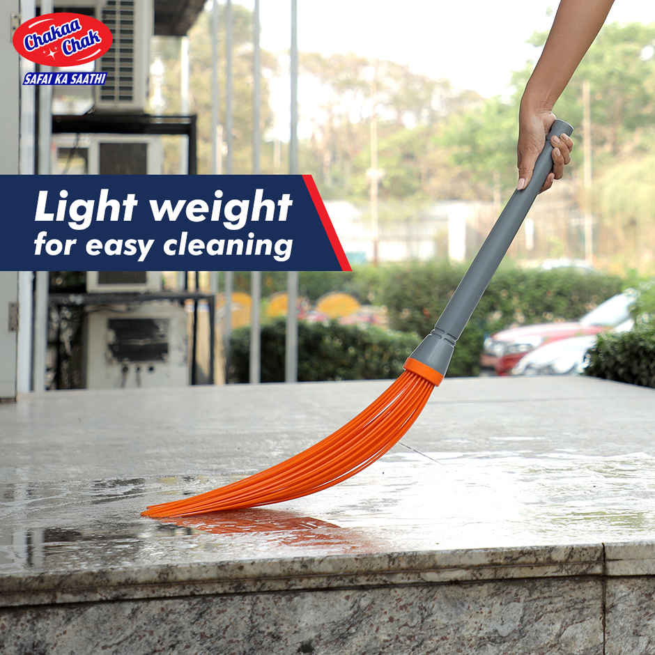 Chakaachak Long Handle Kharata Plastic Broom
