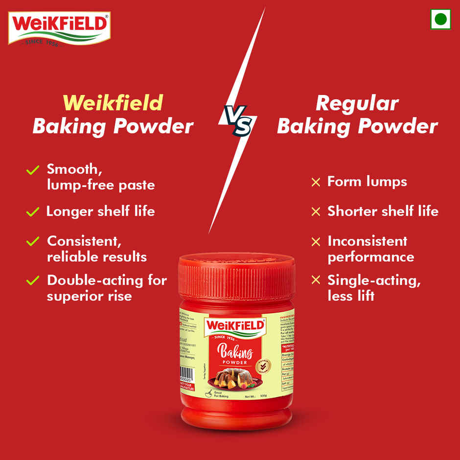 Weikfield Baking Powder Jar | Double Acting