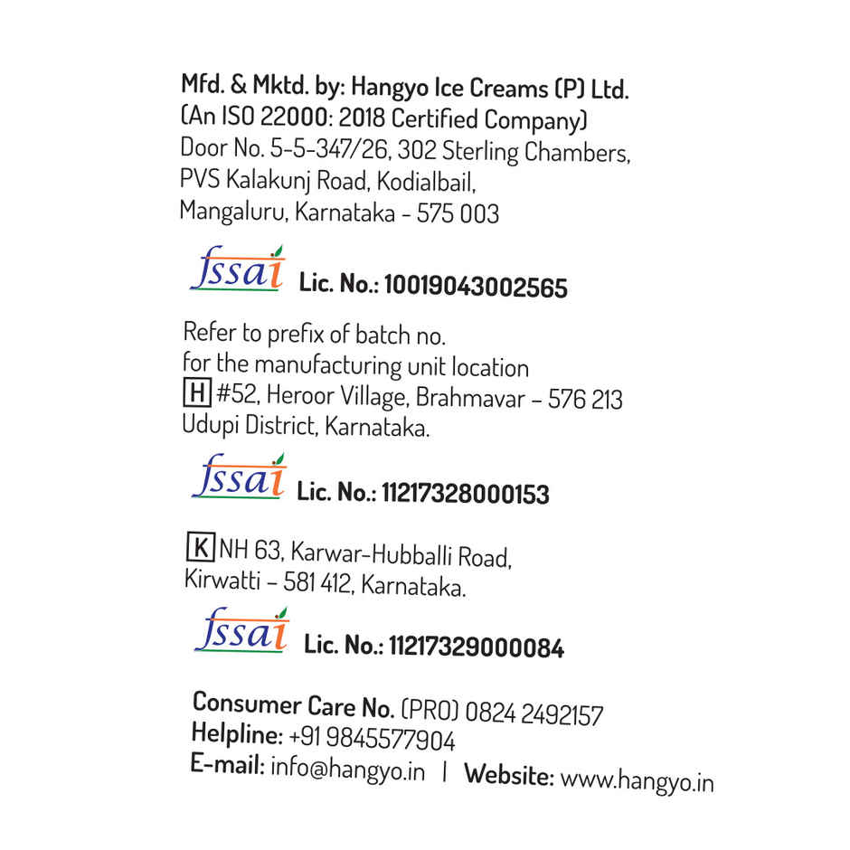 Hangyo Chocolate Treat Ice cream Tub