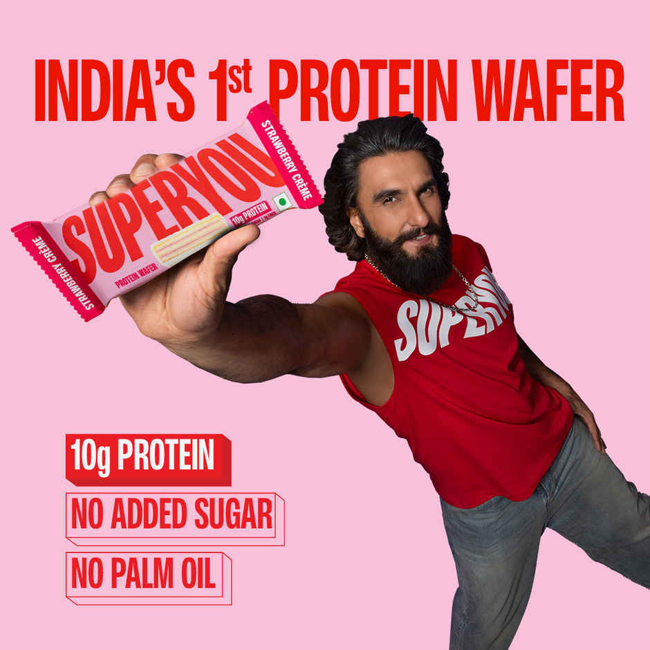 Superyou Strawberry Protein Wafer Bar