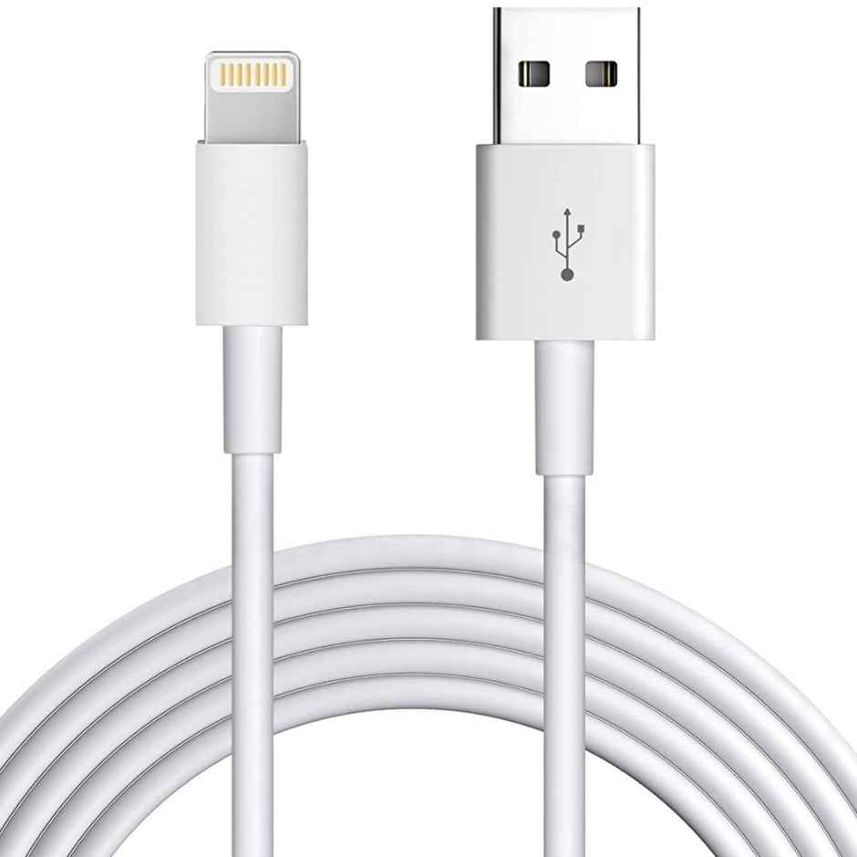Roarx MFi Certified USB to Lightning Charging Cable (for iPhone, Supports Apple CarPlay & Data Transfer) - White