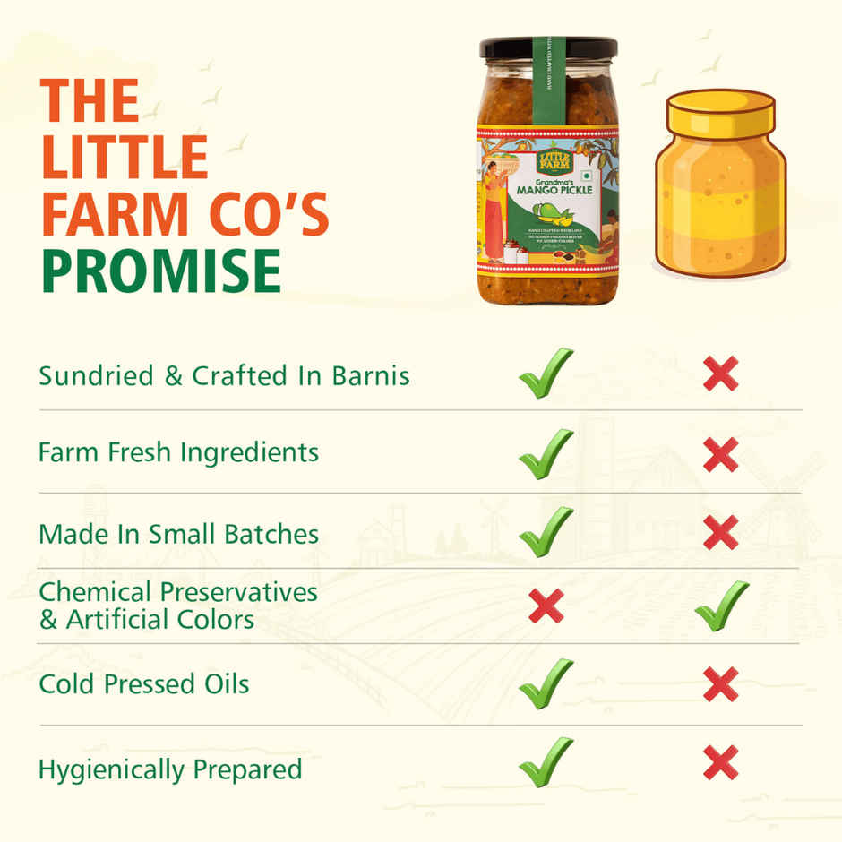 The Little Farm Co. Mango Pickle | Achaar | Made in less oil