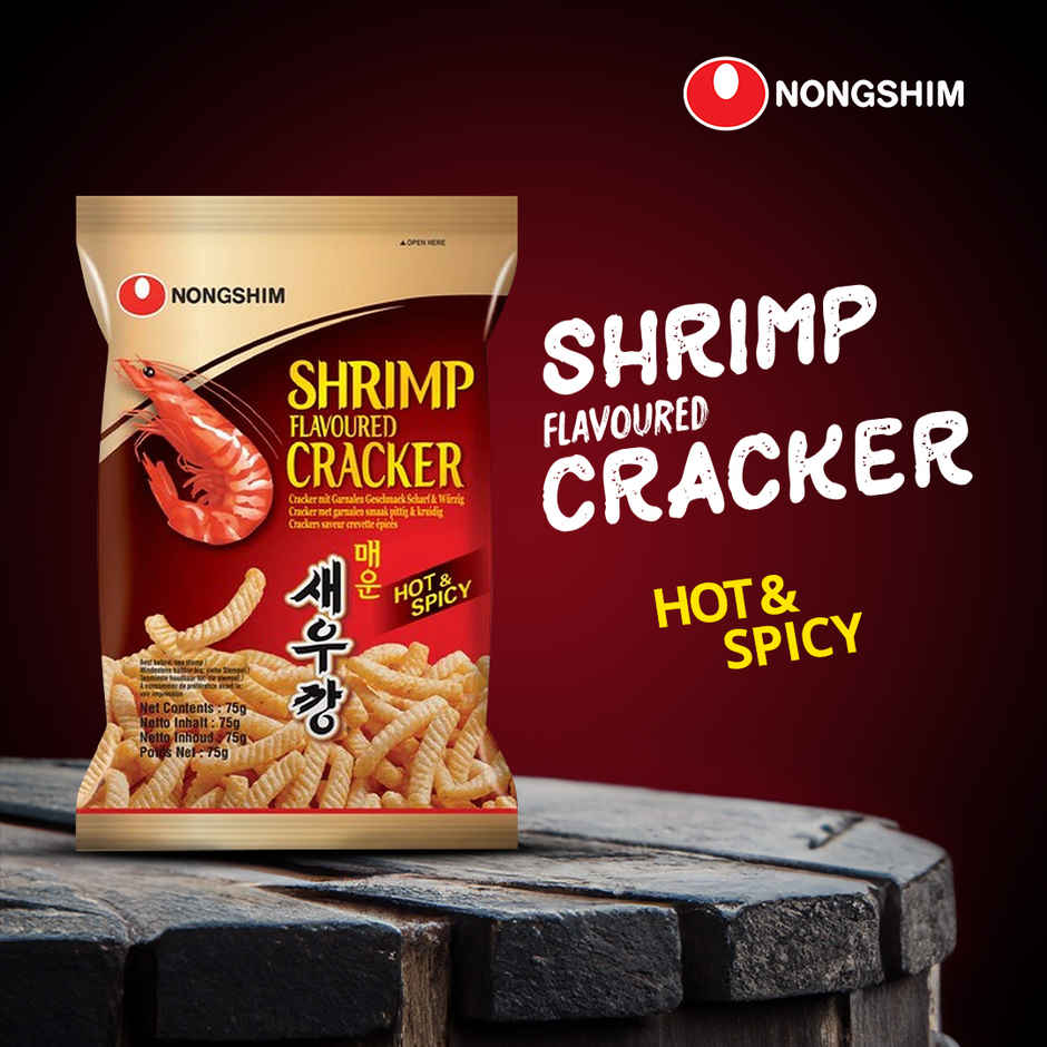 Korean Nongshim Shrimp Flavoured Cracker Hot & Spicy Veg Combo