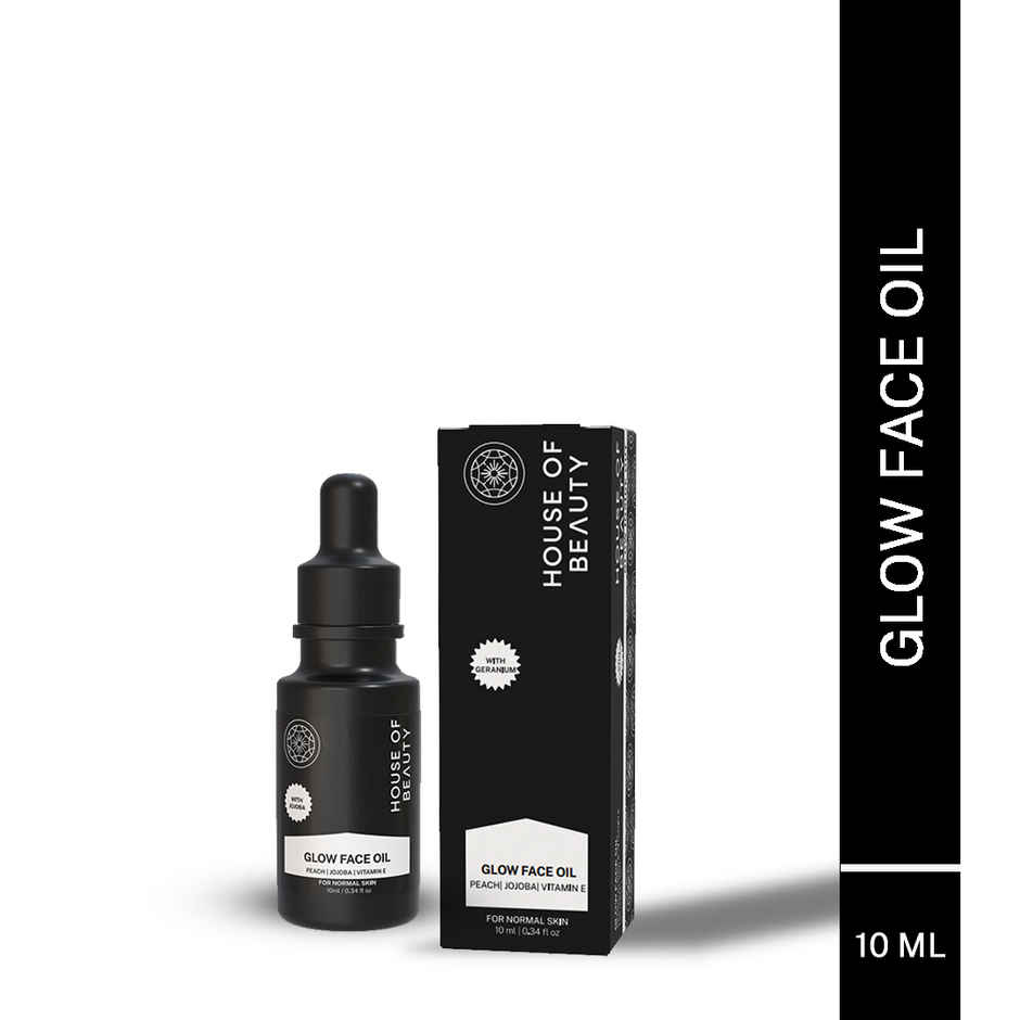House of Beauty Super Fruit Glow Oil w/t Peach+Jojoba-all skin type for massage & primer(10ml)