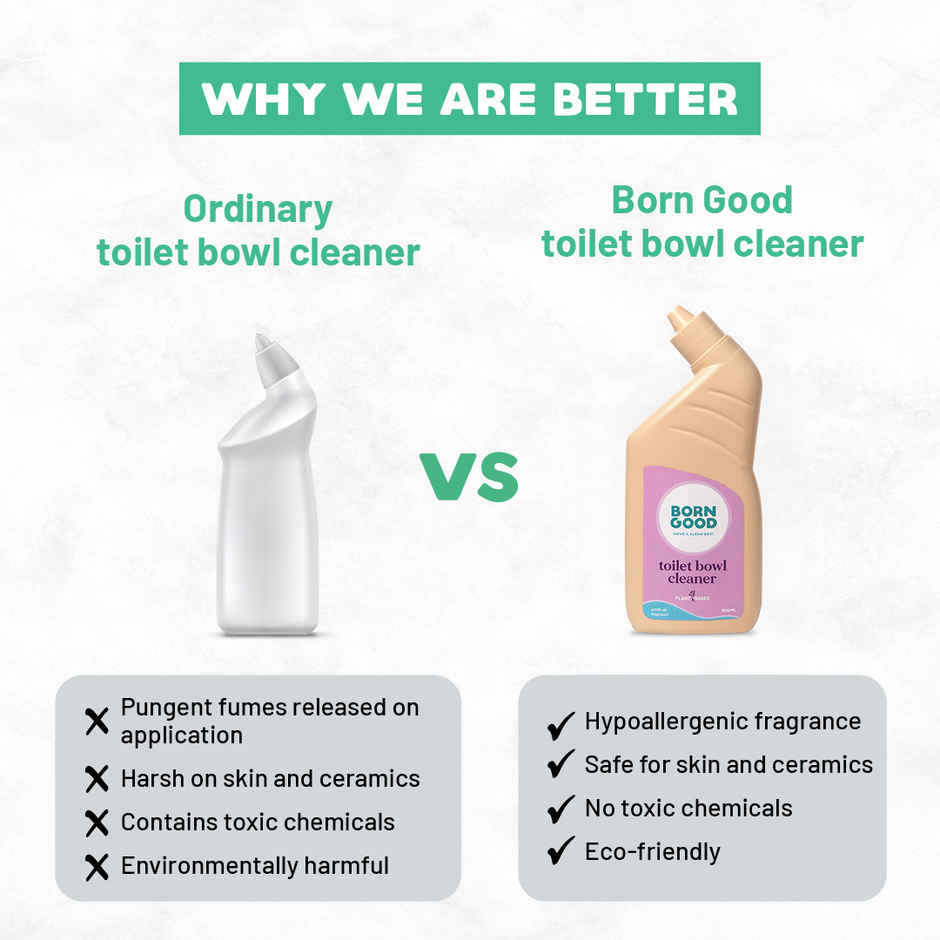 Born Good Arctic Air Fragrance Toilet Bowl Cleaner | Non-Toxic And Eco-Friendly