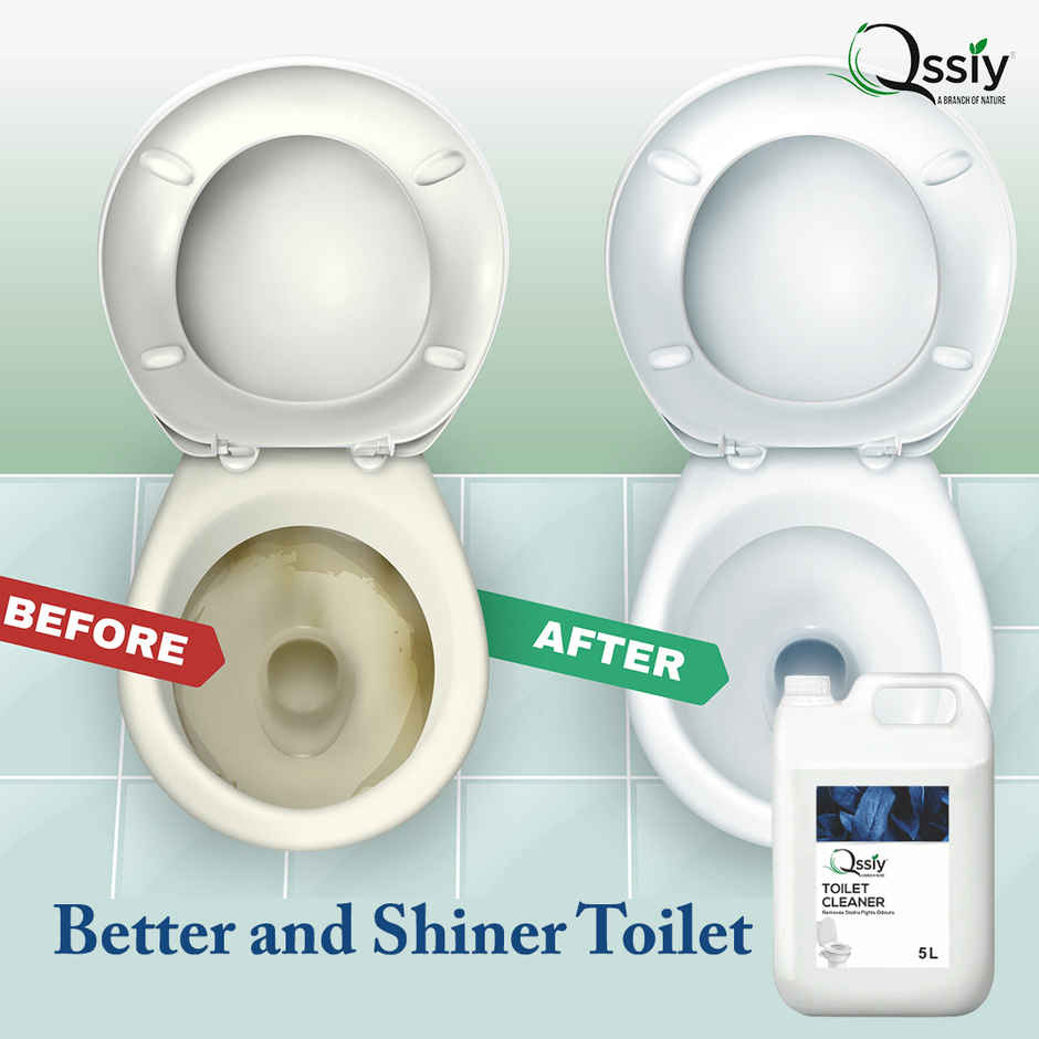 Qssiy Toilet Cleaner I Antibacterial remove 99.9% germs | Long Lasting Freshness | Fresh