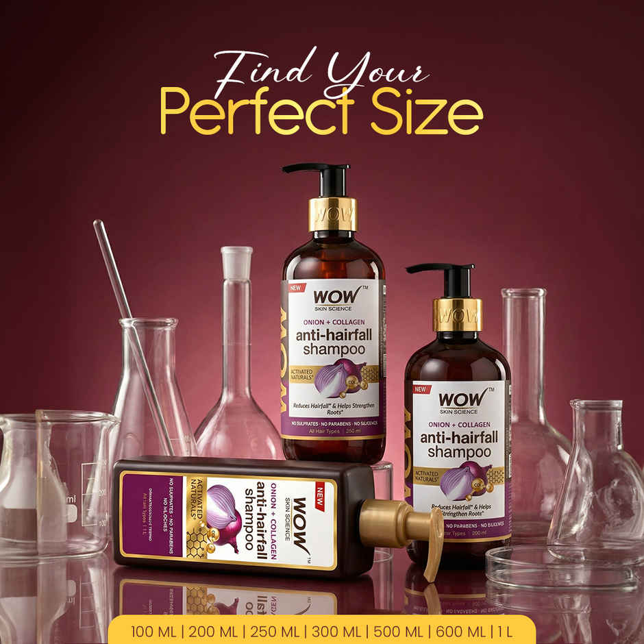 Wow Skin Science Onion + Collagen Anti - Hairfall Shampoo