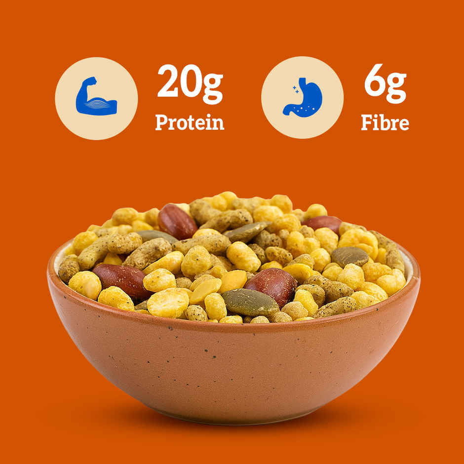 Right Shift High Protein Roasted Mix, Khatta Meetha, No Palm Oil, 20g Protein, Not Fried, 6g Fibre