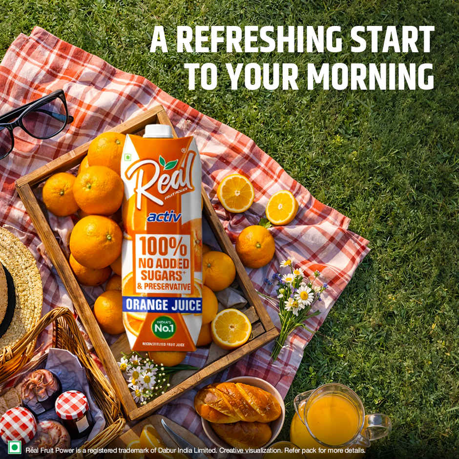 Real Activ Orange Juice | No Added Sugars & Preservatives