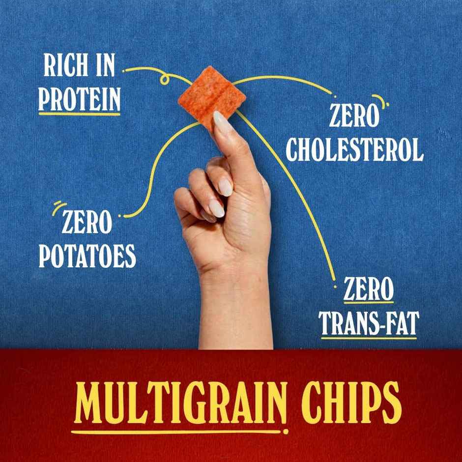 The Baker's Dozen Protein Chips Korean Kimchi Multigrain | 10g Protein | Baked | Healthy Snacks