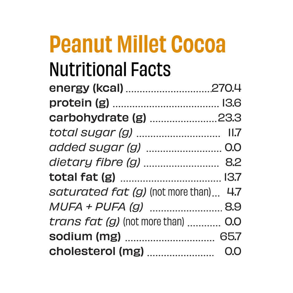 The Whole Truth Peanut Cocoa Millet Bar