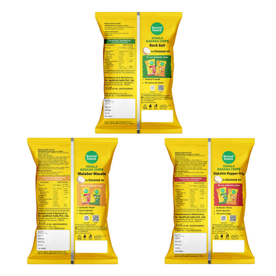 Beyond Snack Assorted Banana Chips Combo Pack - South Ka Flavours
