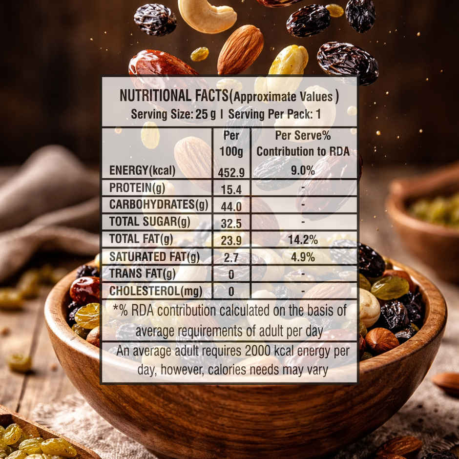 Wonderland Foods Panchmeva Dry Fruits Mix