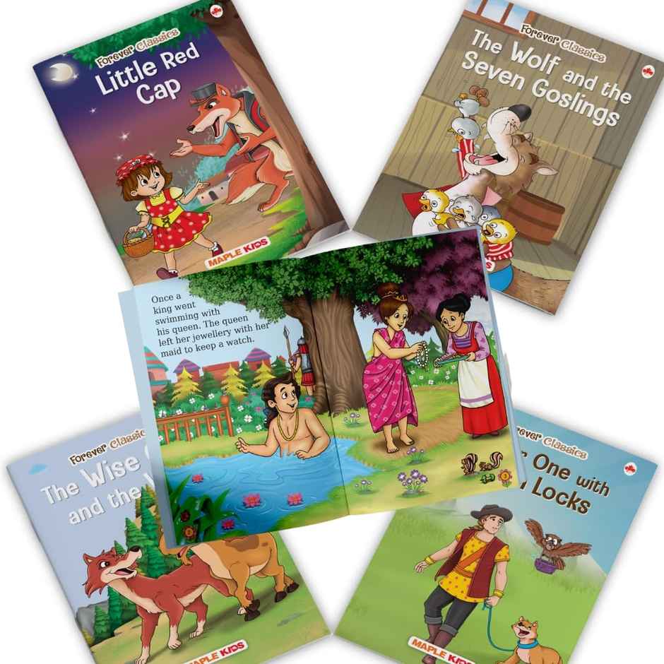 Story Books for Kids - Fairy Tales (Illustrated) (Set of 12 Books)