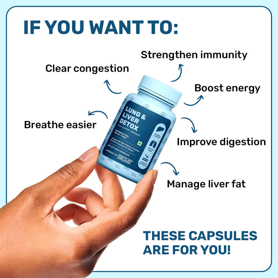 What's Up Wellness Liver & Lung Detox Capsules