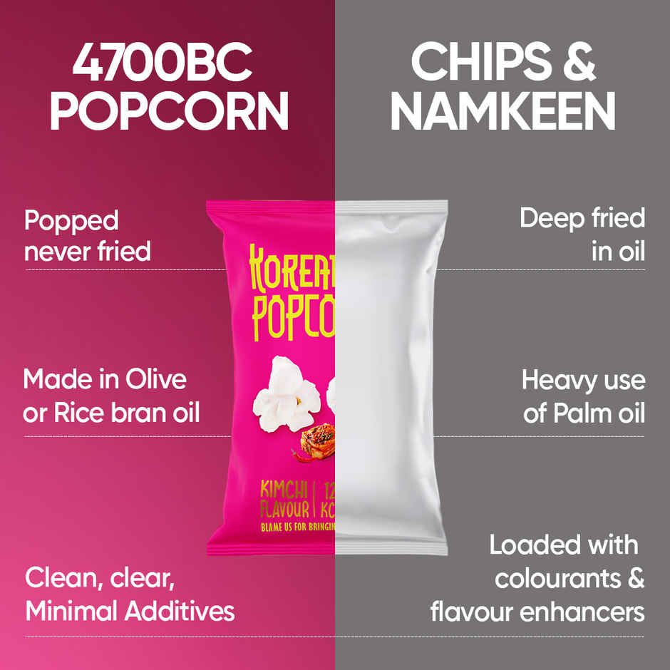 4700BC Korean Popcorn | Kimchi | Jumbo Size | Zero Palm-Oil