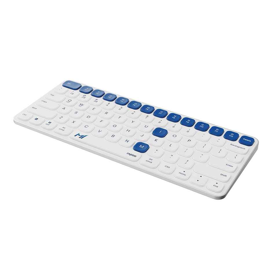 Rapoo X Mumbai Indians Edition E9050L Multi-Device Keyboard | 4 Devices Led Indicators | Ultra-Thin