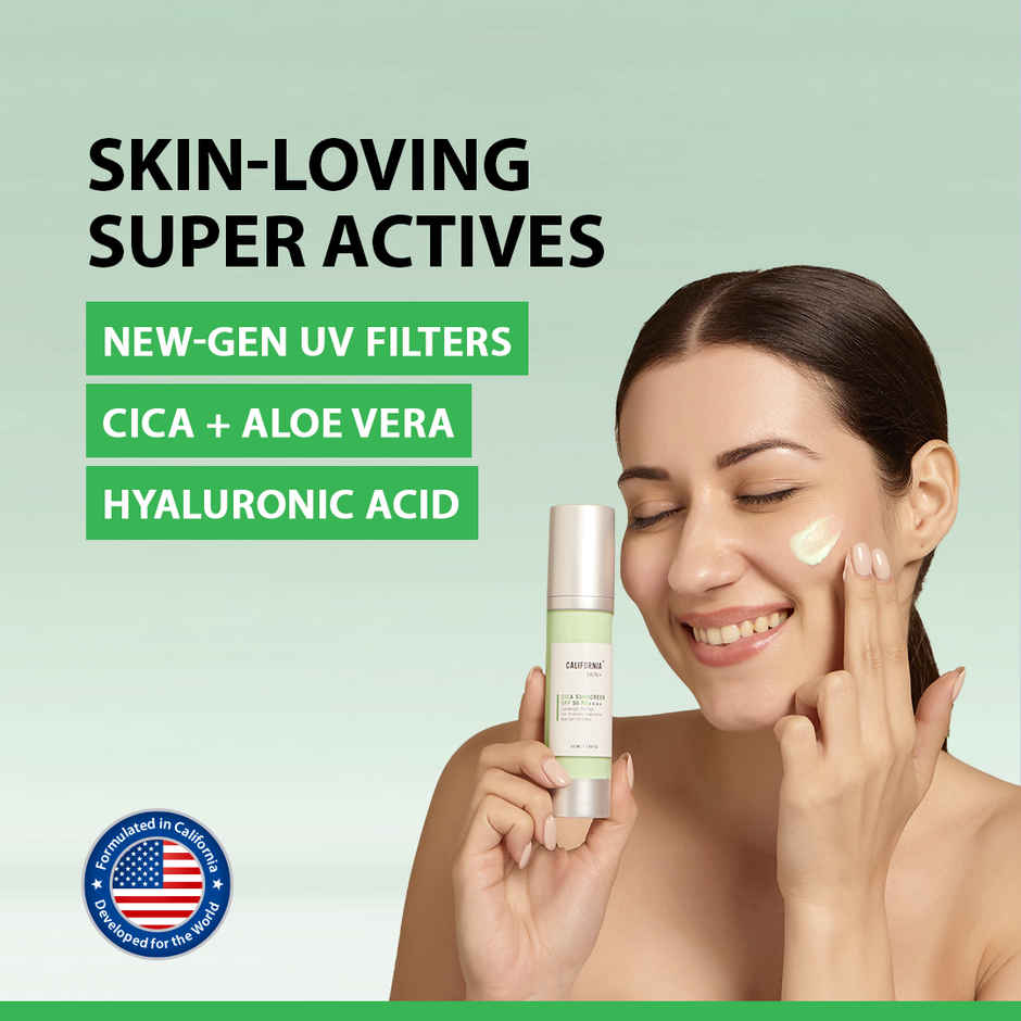 California Skin+ No-Cast, Hyaluronic Glow Sunscreen SPF50++++