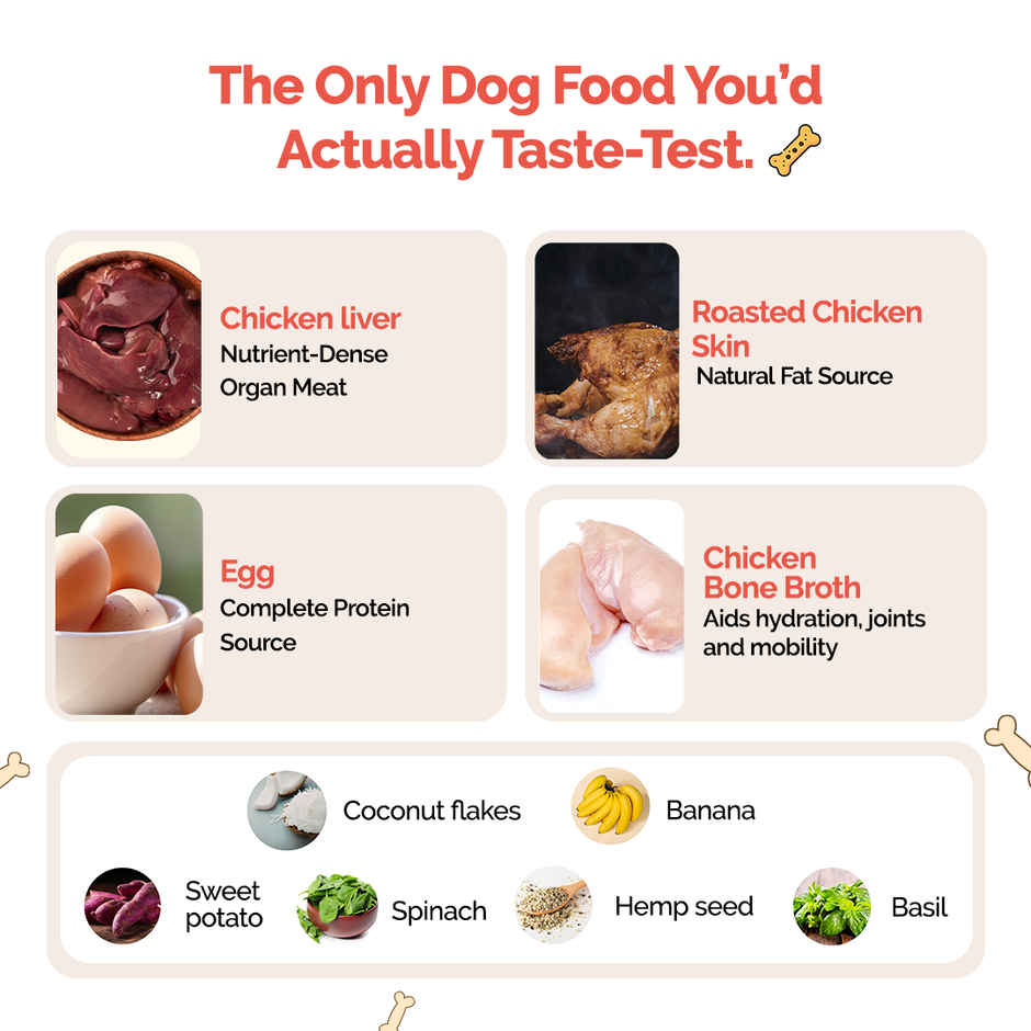 Goofy Tails Chicken & Herbs Fresh Dog Food | Grain and Gluten Free | Dog and Puppy Food