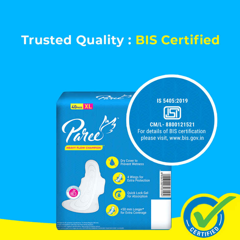 Paree Dry Comfort XL Sanitary Pads | 40 pcs