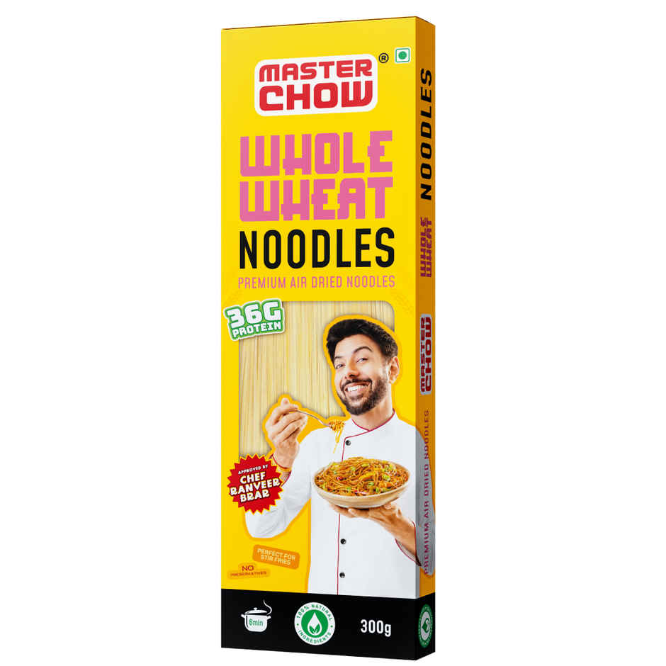 Masterchow Healthy Whole Wheat Noodles  (300g) & Masterchow Chowmein Cooking Sauce (220g) Combo