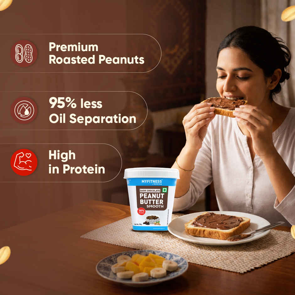 MyFitness High Protein Dark Chocolate Peanut Butter Smooth Spread