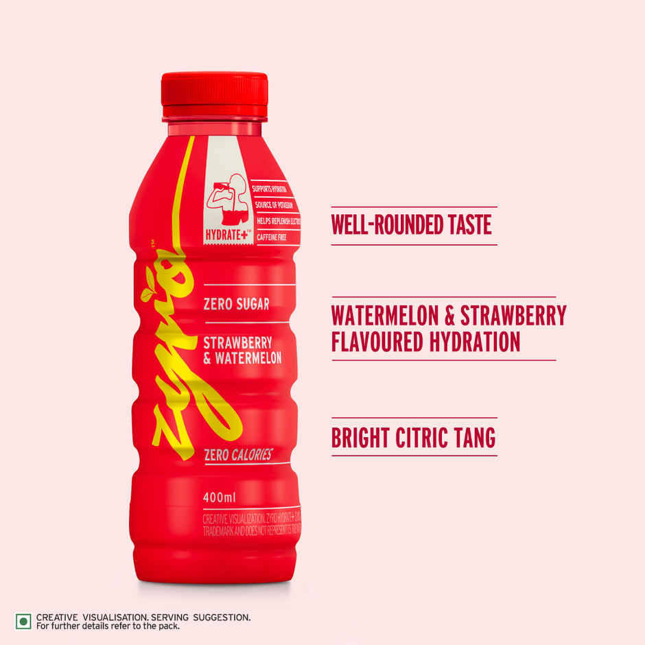 Zyro by Karan Aujla Hydration Drink | Zero Sugar | Strawberry & Watermelon