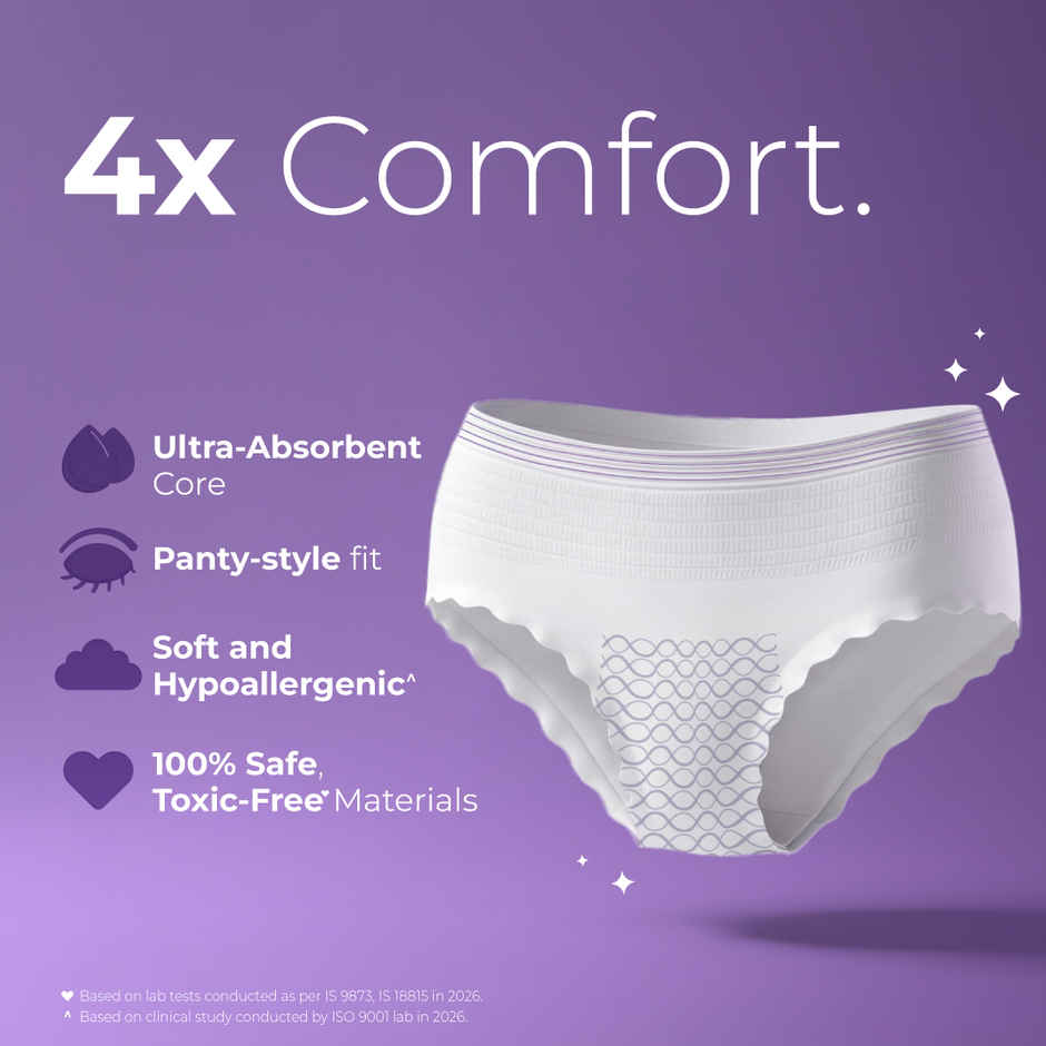 Nua Comfort Disposable Period Panties M-L | Ultra-Absorbent | Pack of 5 Panties
