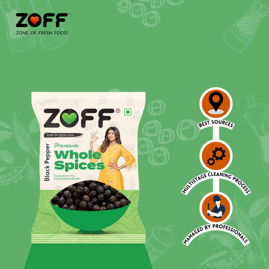 ZOFF Foods Black Pepper Whole-Kali Mirch