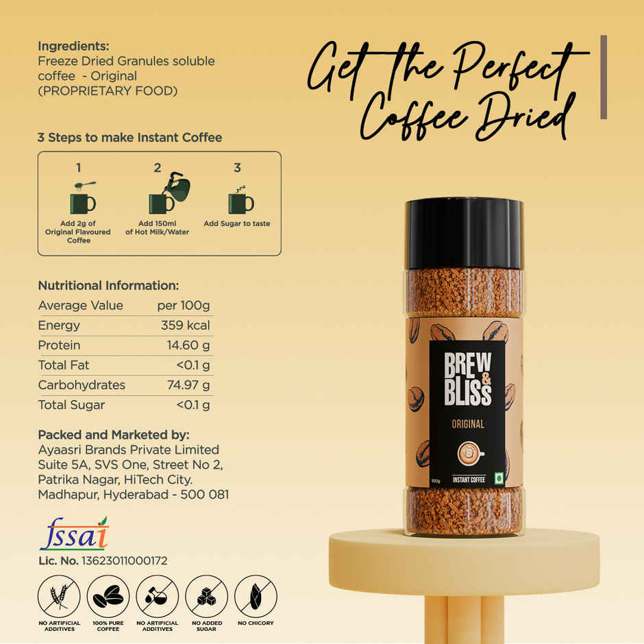 Brew & Bliss Classic Instant Coffee