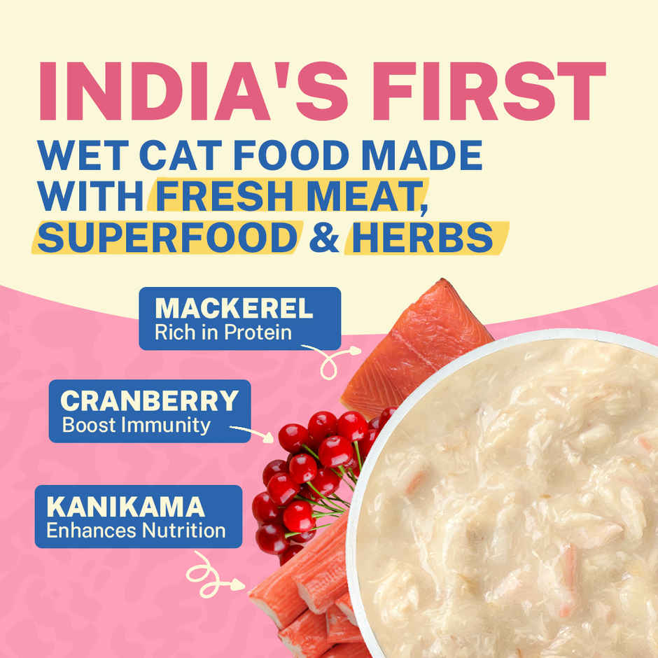 Smylo Adult Mackerel Wet Cat Food | Fresh & Preservative-free