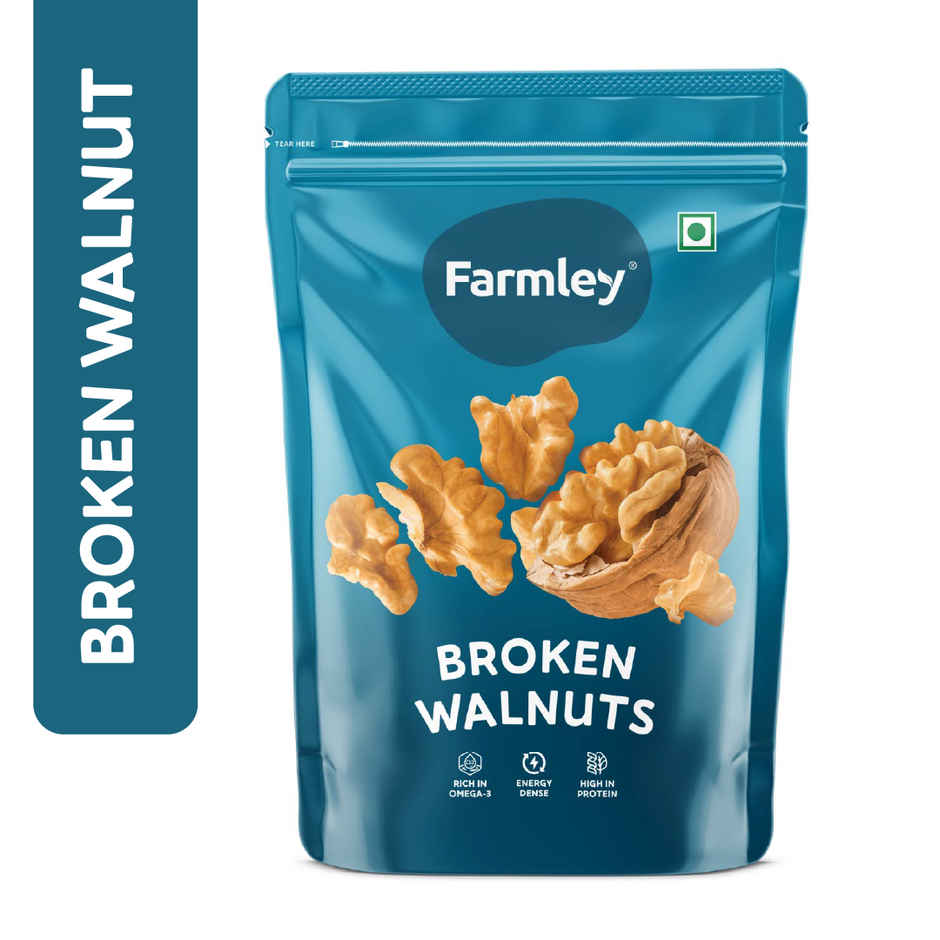 Farmley Premium Broken Chile Walnut Kernels (Akhrot)