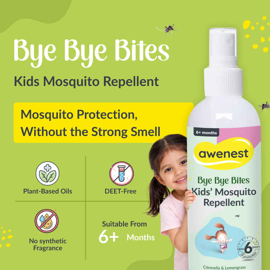 Awenest Bye Bye Bites Kids Mosquito Repellant Spray