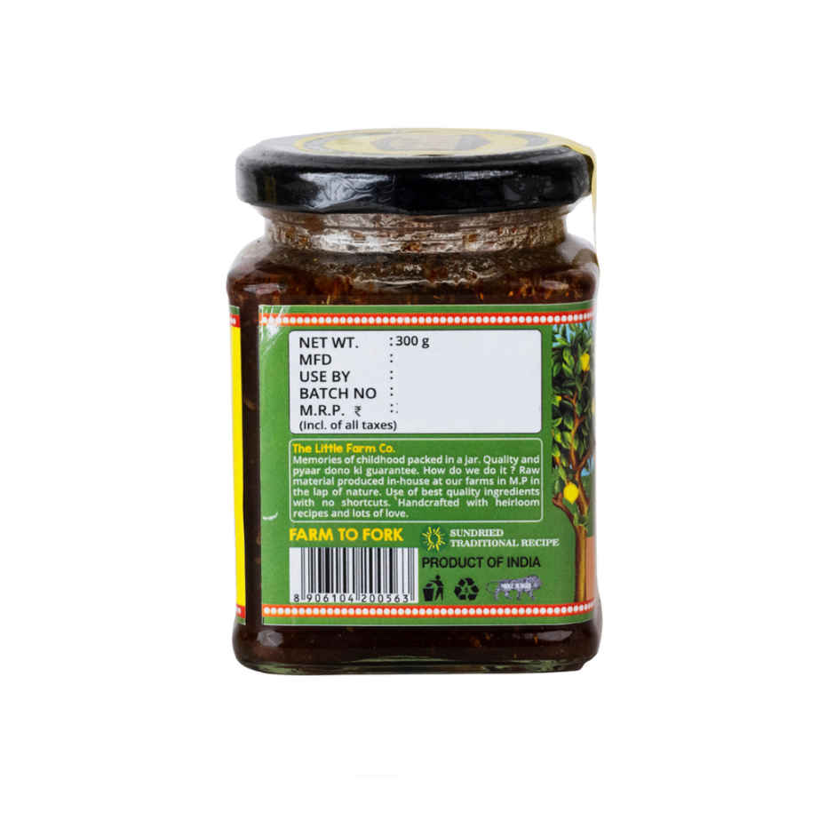 The Little Farm Co. Lemon Khatta Meetha Pickle | Achaar | oil free