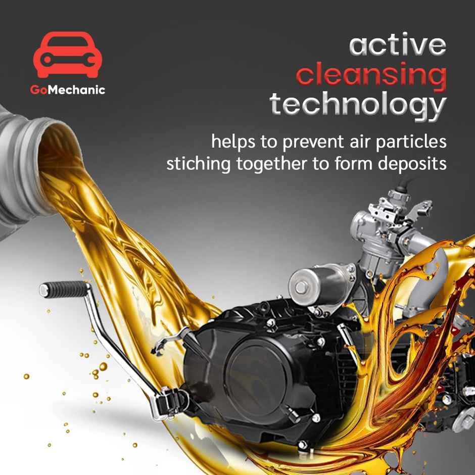 GoMechanic Engine Oil For Bike 900 ml - Premium Bike Oil Fastx 4T 20W 40 Api Sj Jaso Ma2