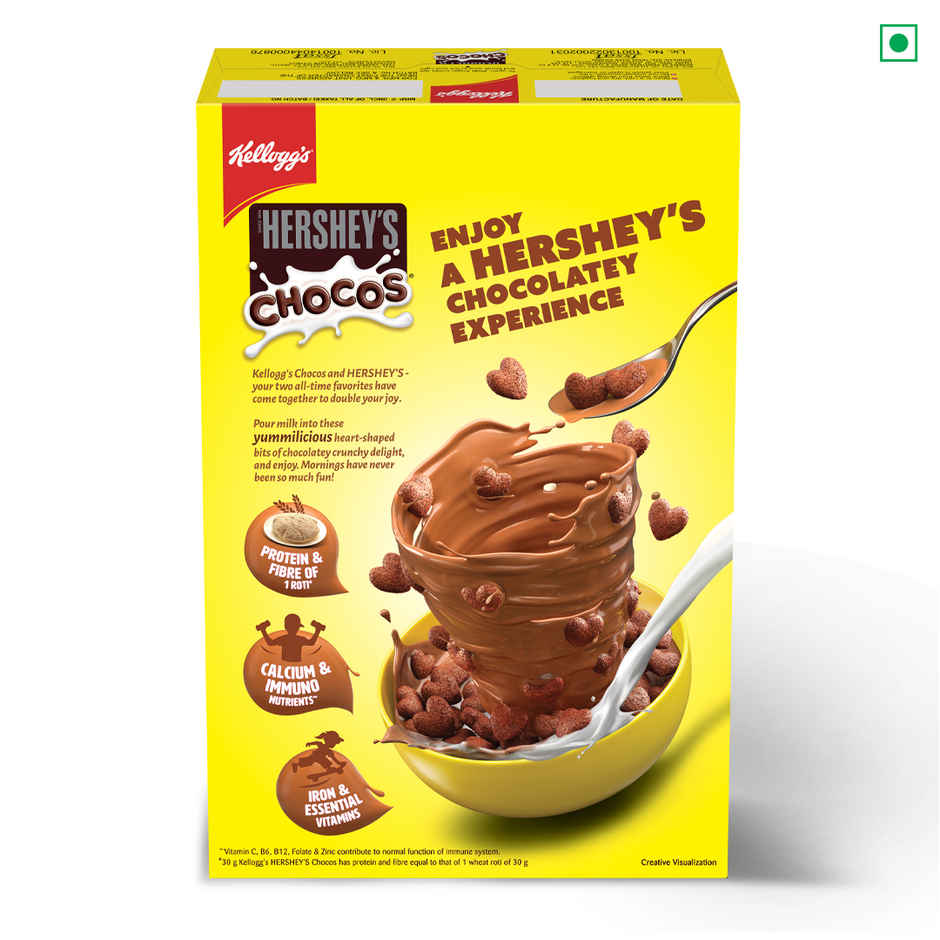 New Kellogg's Hersheys Chocos With Power Of 5+ Protein & Fibre Of 1 Roti