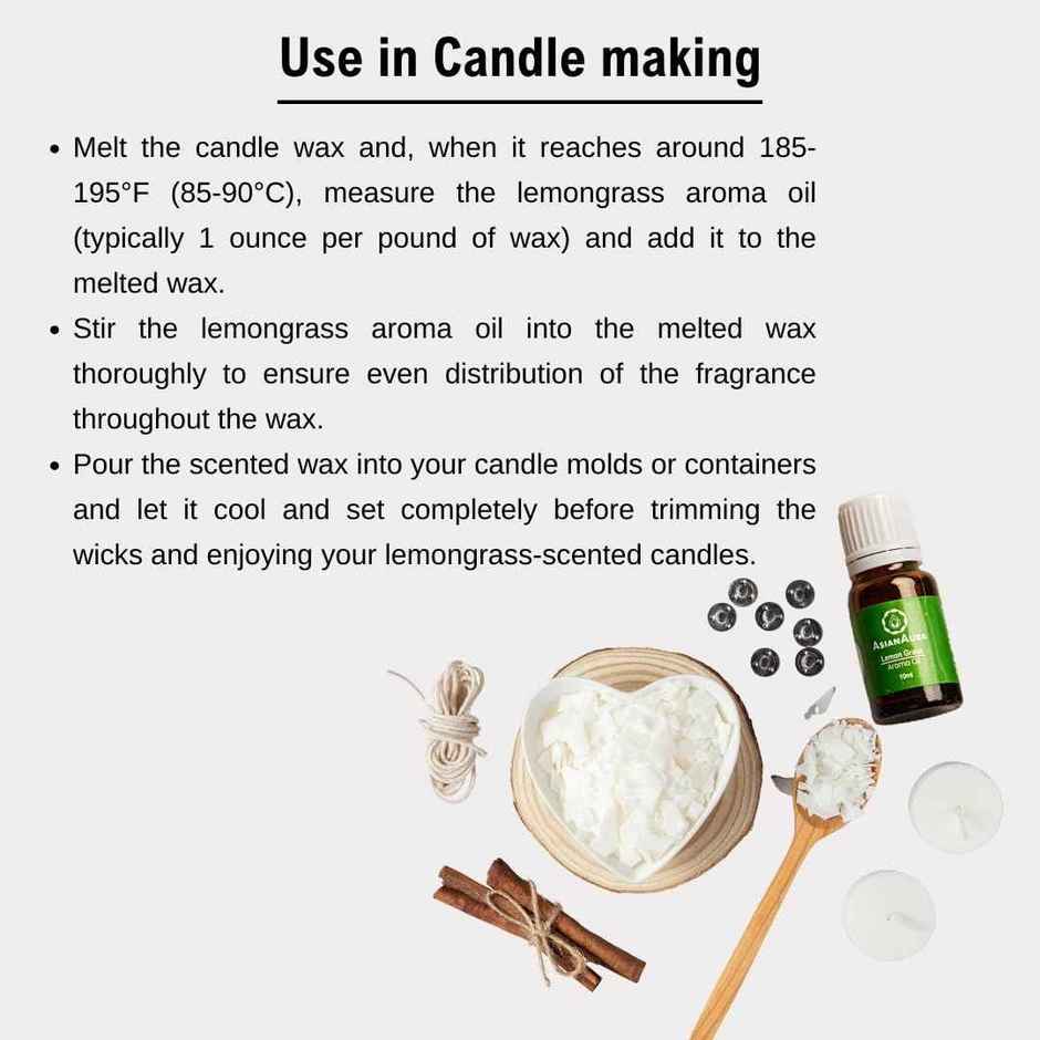 Asian Aura Diffuser Aroma Oils For Home Fragrance 10 ml Lemongrass