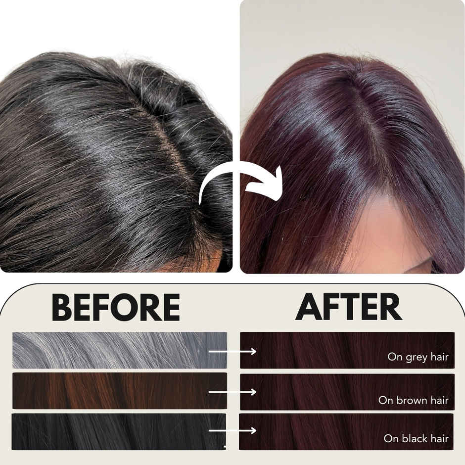 Paradyes Mini Rich Burgundy Timeless Hair Tint for Complete Grey Coverage