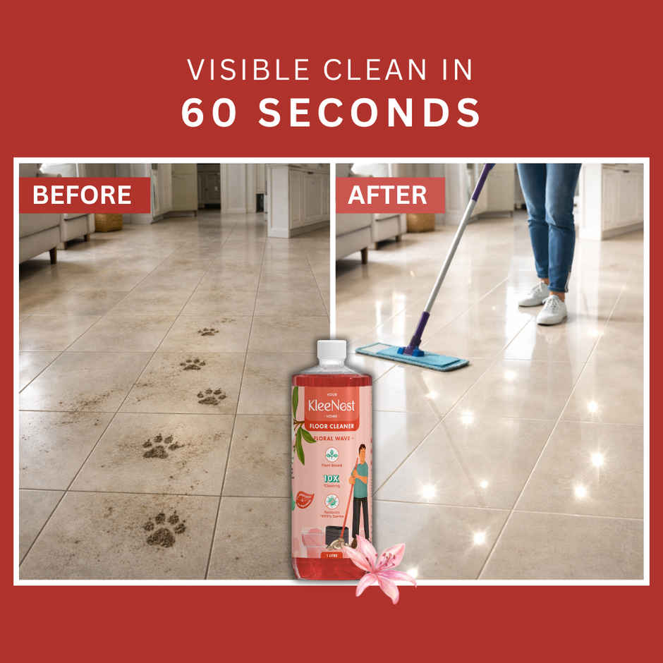 Kleenest Floor Cleaner | Pet and Kids Safe | Floral Wave