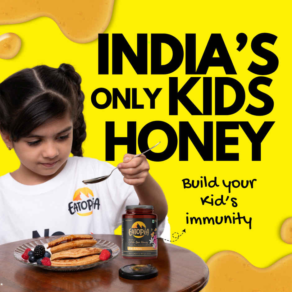 Eatopia Kids Honey - Little Bee | Ayurvedic Immunity Booster | Natural Pure | No Added Sugar