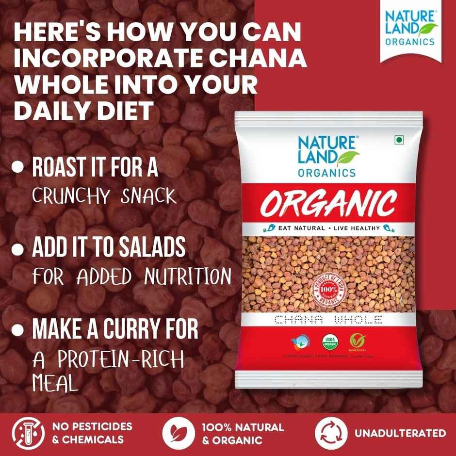 Natureland Organics Kala Chana Whole 
