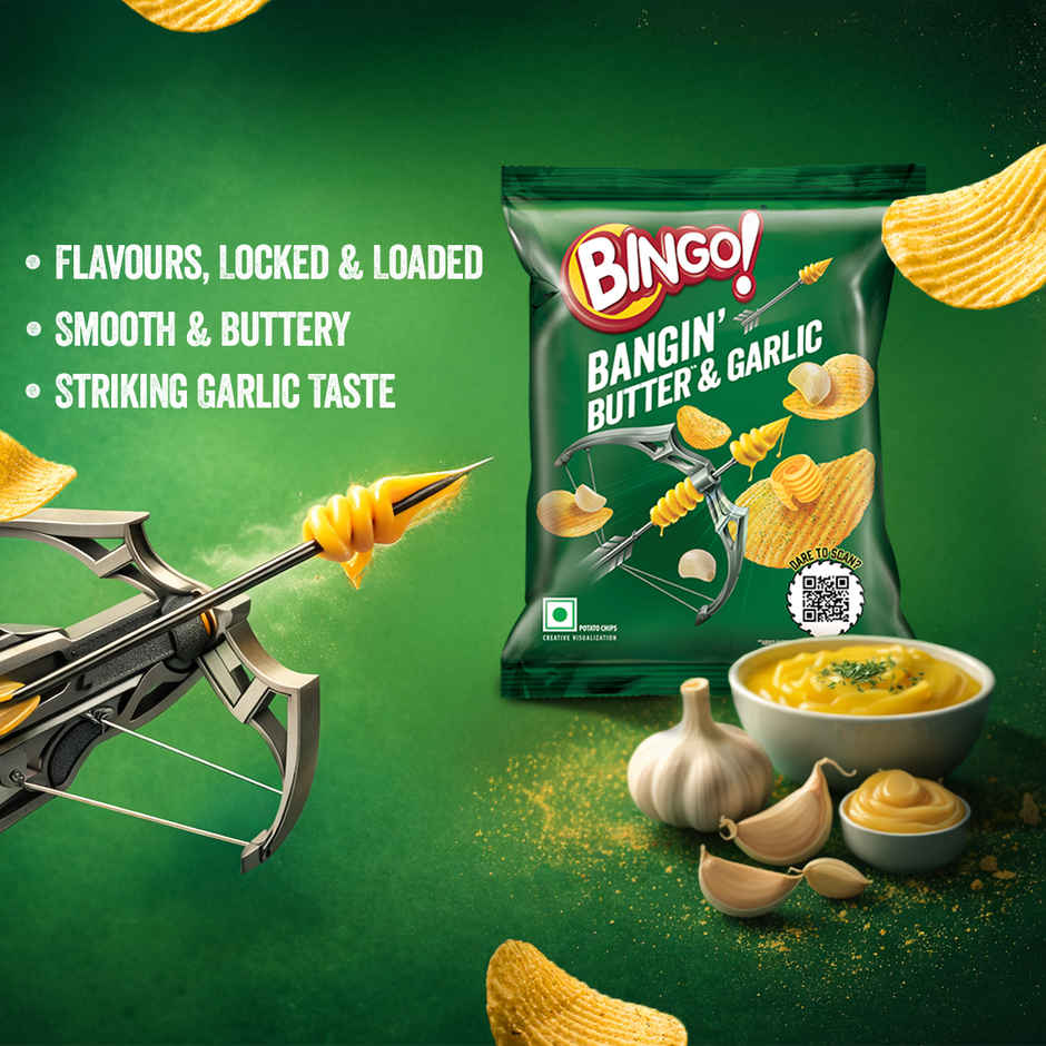 Bingo! Potato Chips Bangin' Butter & Garlic