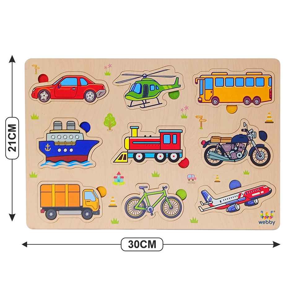 Webby Public Transport Educational Wooden Puzzle for Kids