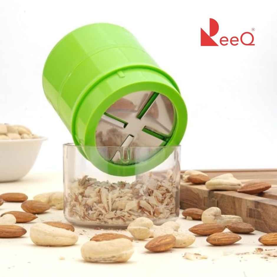 ReeQ Manual Dry Fruit Slicer | Almond, Cashew & Nut Cutter for Kitchen Use