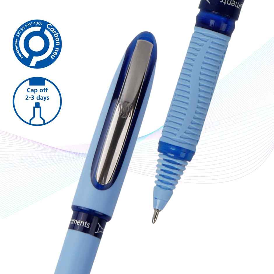 Schneider By Luxor One Hybrid Roller Ball Pen | Blue | 0.5 mm Needle Tip | 2000 m Writing Experience