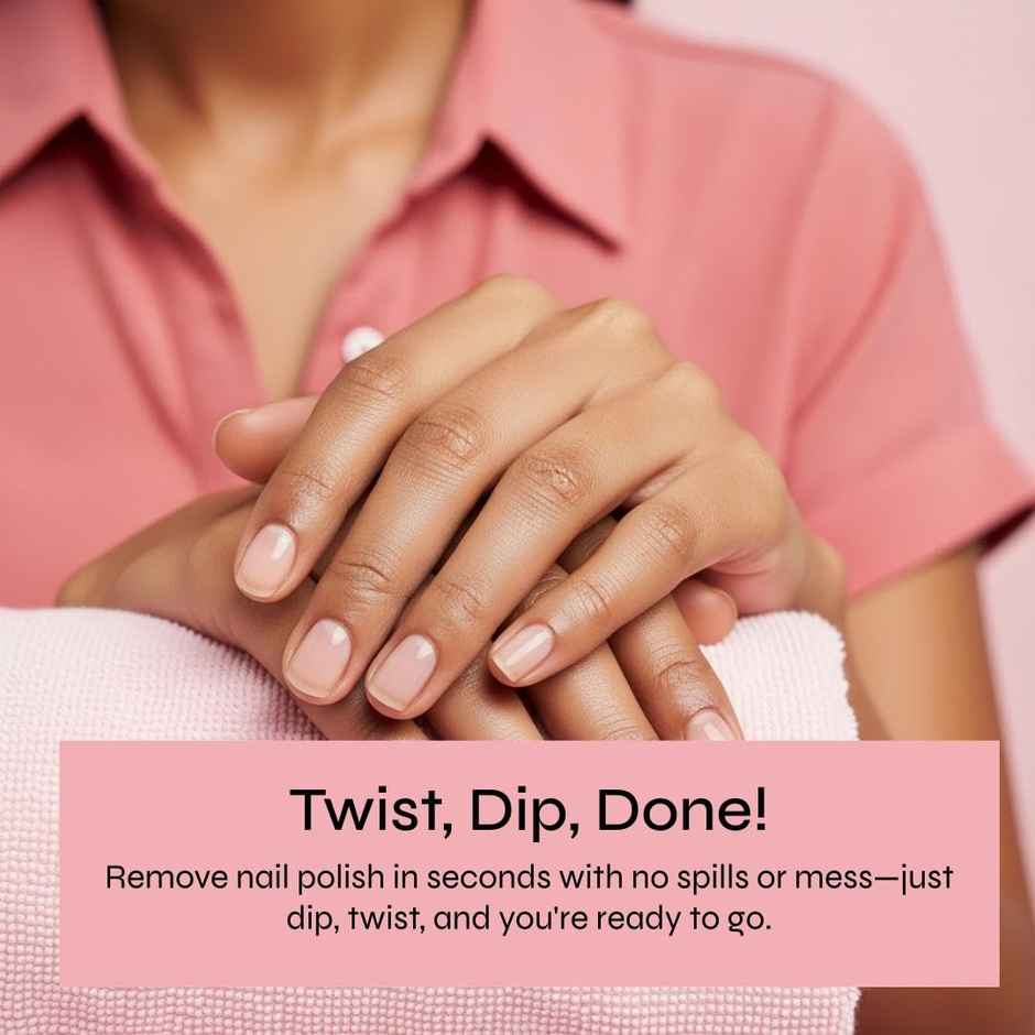 Swiss Beauty Instant Dip and Twist Nail Paint Remover | 01 Peach